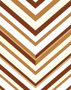 Chevron Stripe Warm Tones Rug