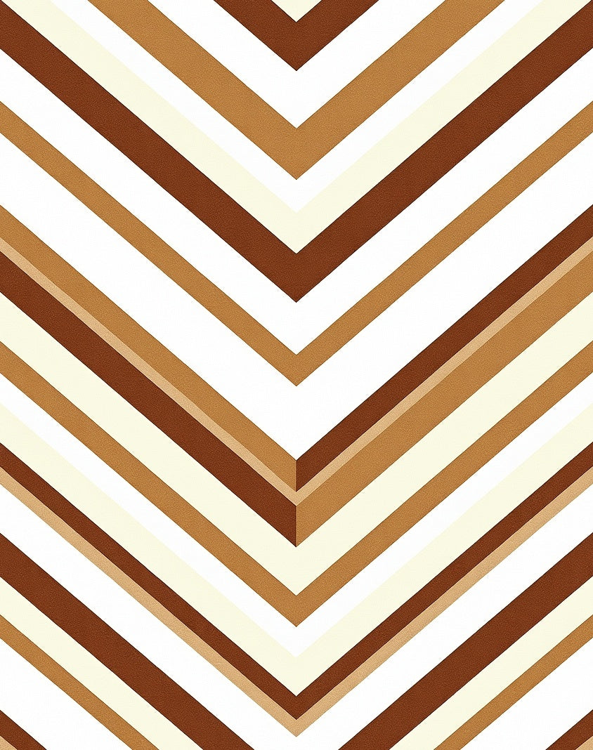 Chevron Stripe Warm Tones Rug
