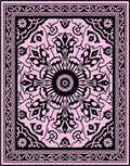 Intricate Floral Mandala Design Rug