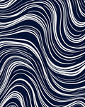 Abstract White Thin Lines Rug