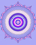 Intricate Radial Mandala Pattern Design Rug