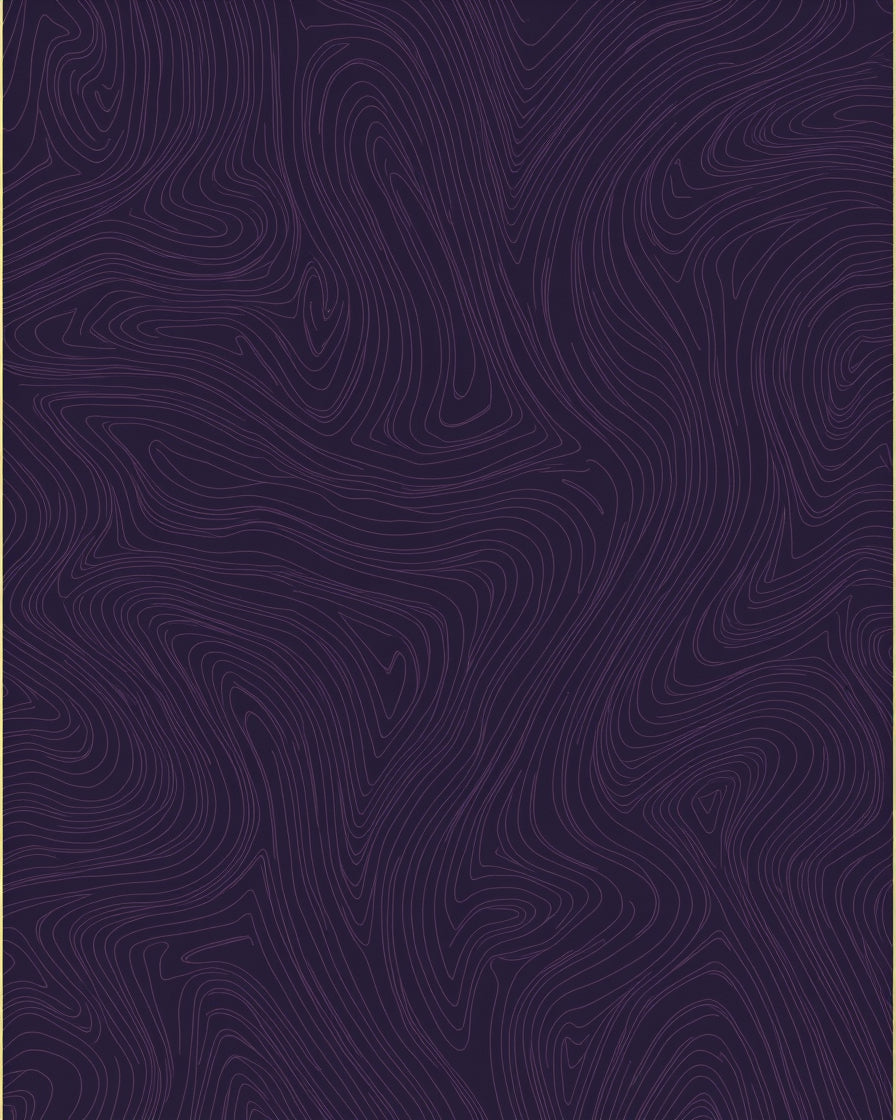 Abstract Wavy Contour Lines Rug
