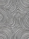Black White Abstract Flow Design Rug