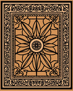 Intricate Floral Mandala Inspired Pattern Rug