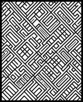 Geometric Maze Pattern Tile Rug