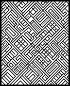 Geometric Maze Pattern Tile Rug
