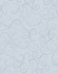 Delicate Blue Swirl Pattern Rug