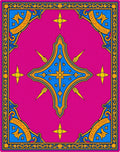 Vibrant Magenta Royal Medallion Rug