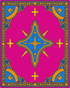 Vibrant Magenta Royal Medallion Rug
