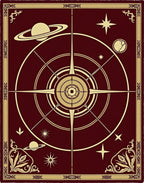 Celestial Compass With Planets Rug