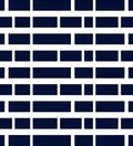 Navy Brick Pattern Modern Rug