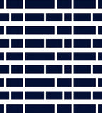 Navy Brick Pattern Modern Rug