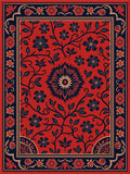 Red Floral Vine Pattern Rug