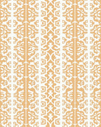 Golden Ochre Stylized Geometric Pattern Rug