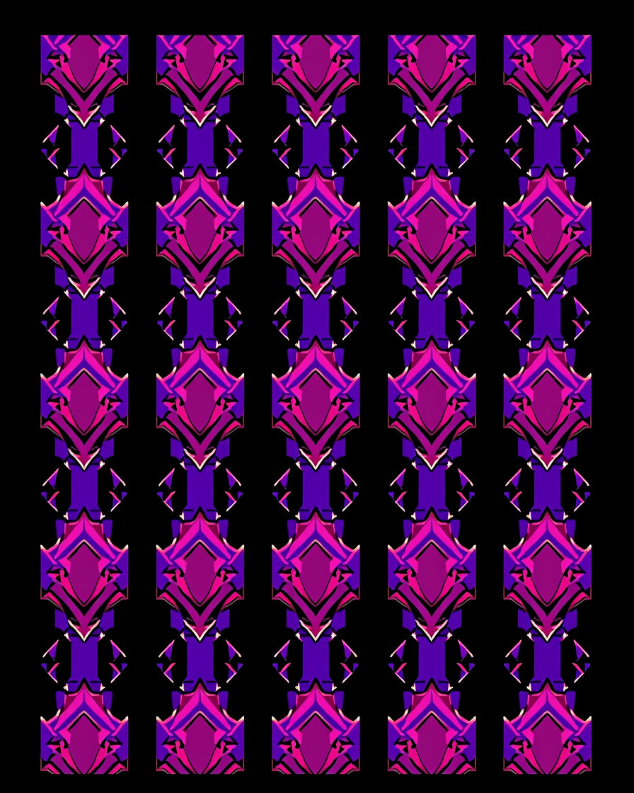 Bold Jewel-Toned Geometric Pattern Rug