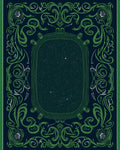 Vintage Starry Night Floral Vine Rug
