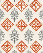Abstract Tree Diamond Pattern Rug