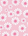 Pink Daisy Pattern Rug