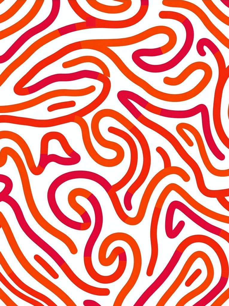 Vibrant Swirls Abstract Pattern Rug