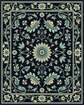 Art Nouveau Floral Botanical Pattern Rug
