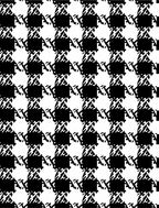 Classic Houndstooth Patterned Graphic Rug