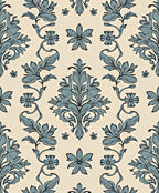 Ornate Floral Damask Art Deco Pattern Rug
