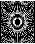 Radiant Sunburst Geometric Design Rug