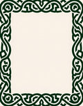 Interwoven Knotted Celtic Border Design Rug