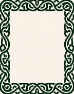 Interwoven Knotted Celtic Border Design Rug