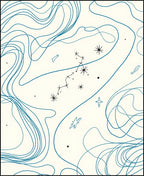 Celestial Swirls Graphic Pattern Design Rug