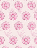 Pink Daisy Floral Pattern Rug