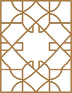 Geometric Arched Diamond Pattern Rug
