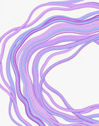 Lavender Blue Wavy Stream Rug