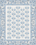 Art Nouveau Floral Branch Patterned Rug