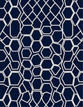 Modern Geometric Honeycomb Pattern Design Rug