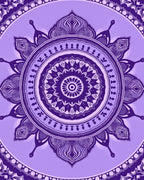 Circular Intricate Mandala Pattern Rug