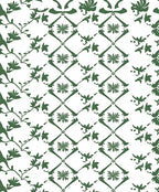 Vine And Lattice Floral Design Rug