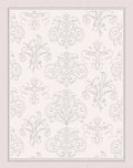 Ornate Floral Damask Pattern Rug