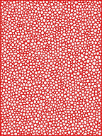Bold Red Cell Pattern Texture Rug