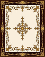 Ornate Floral Classic Medallion Rug