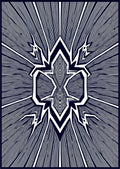 Bold Geometric Black and White Abstract Design Rug