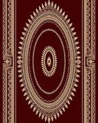 Oval Patterned Edged Design Rug