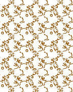 Brown Flourish Pattern Design Rug