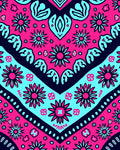 Bold Fuchsia Sky Floral Pattern Rug