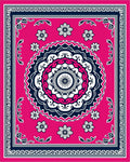 Vibrant Mandala Flower Patterned Rug