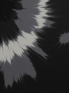 Abstract Splatter Gray Dye Pattern Rug