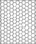 Geometric Hexagon Pattern Abstract Design Rug