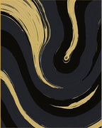 Bold Abstract Swirl Pattern Rug