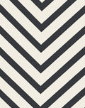 Dark Gray White Chevron Pattern Rug