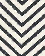 Dark Gray White Chevron Pattern Rug